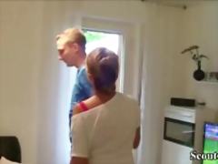 German Milf Made Husband to Cuckold and Fuck Young Guy